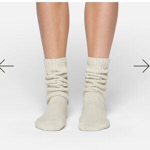 SKIMS Cream Hosiery Socks